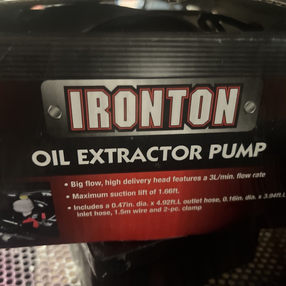 Ironton Oil Extractor Pump--New