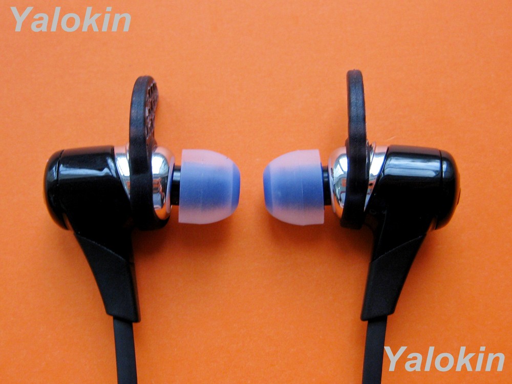 8pcs (CL-BL) Medium Replacement Tips Adapters for Jaybird Bluebuds X Headphones