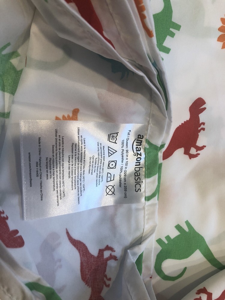 NIP Amazon basics dino squad full queen sheet set 4 piece