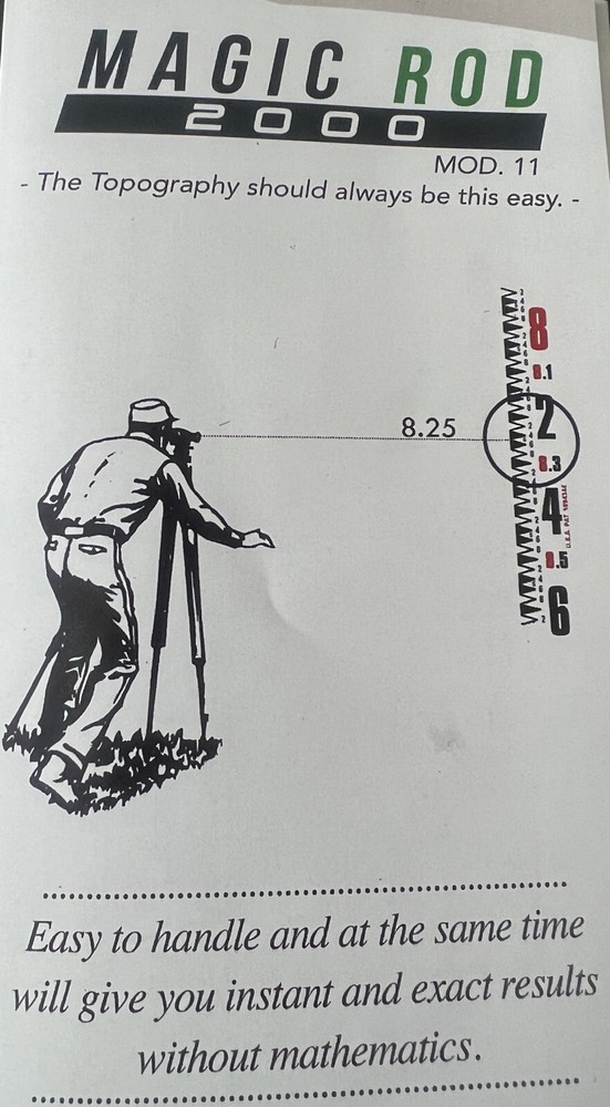 Construction Measuring Rod
