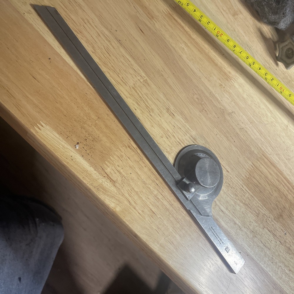 Brown & Sharpe 493 BEVEL PROTRACTOR, 12"