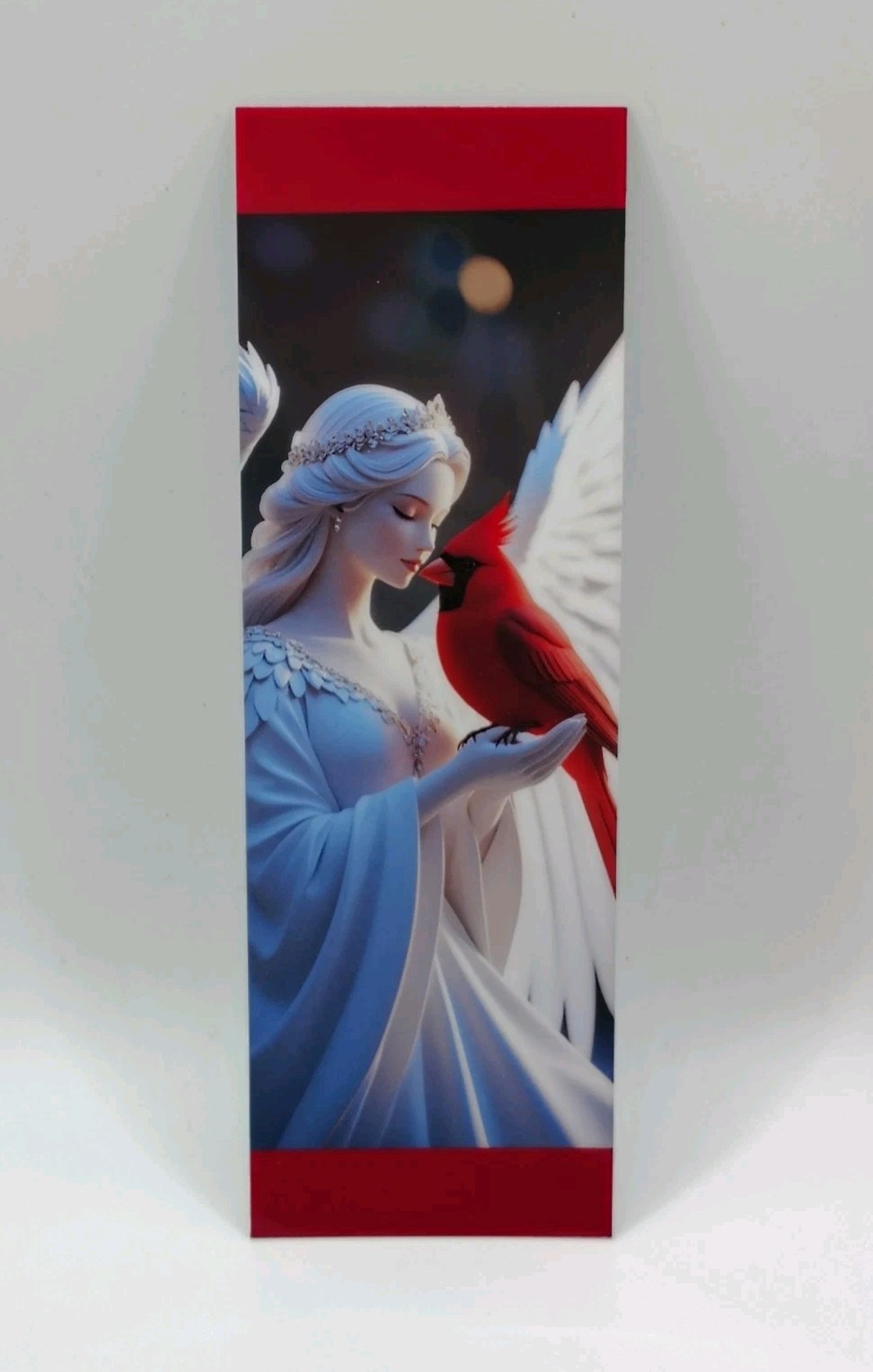Whisper of Scarlet Wings | Cardinal | Angel Bookmark