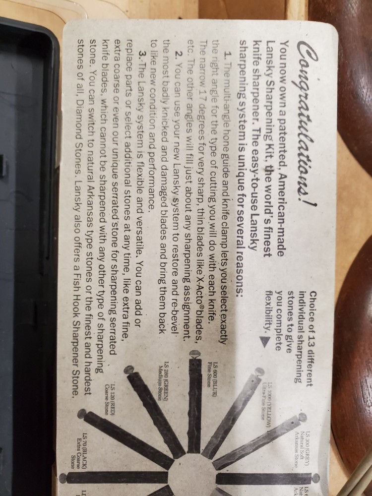 Lansky Custom Knife Sharpening System Excellent Condition