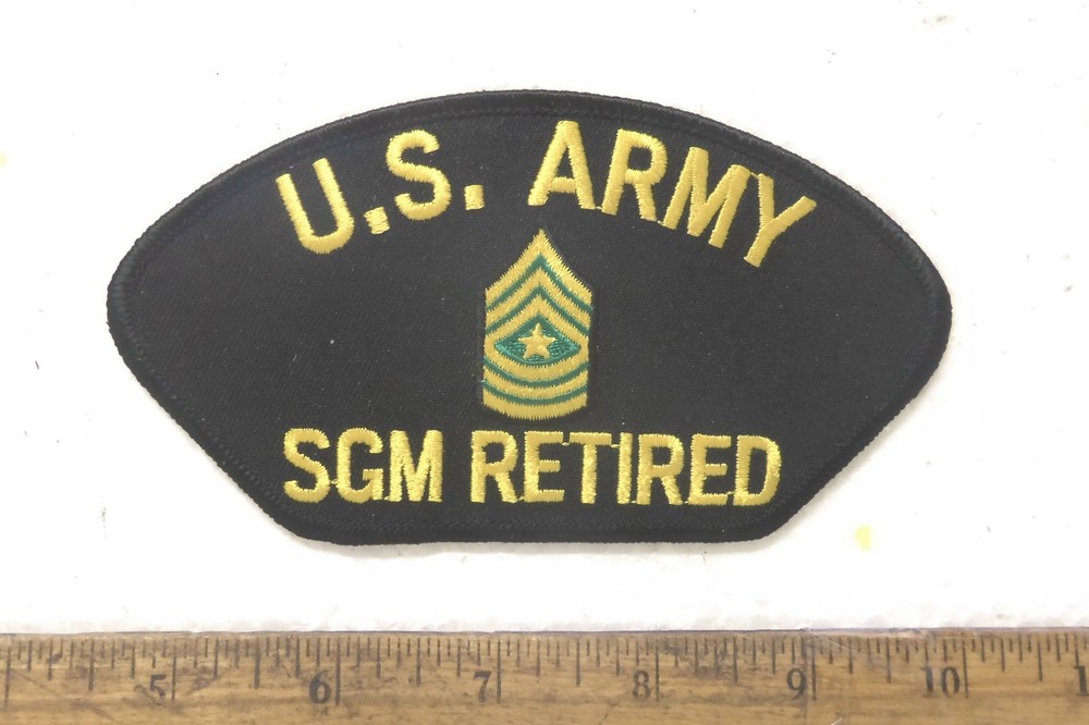 U.S. Army - SGM Retired Embroidered Patch