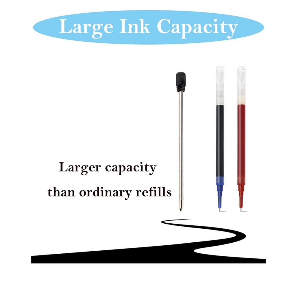 20 Pack 2.75 Inch Replaceable Ballpoint Pen Ink Refills, Refills, Medium Poin...