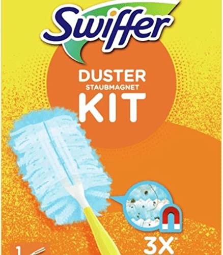 - Duster Trap & Lock Kit, 1 Handle + 5 Refills - 1 Set regular Light Blue