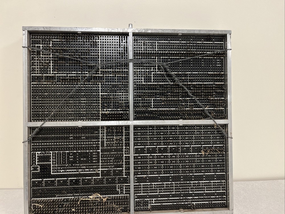 Vintage IBM 910 Plugboard Panel Control Board.