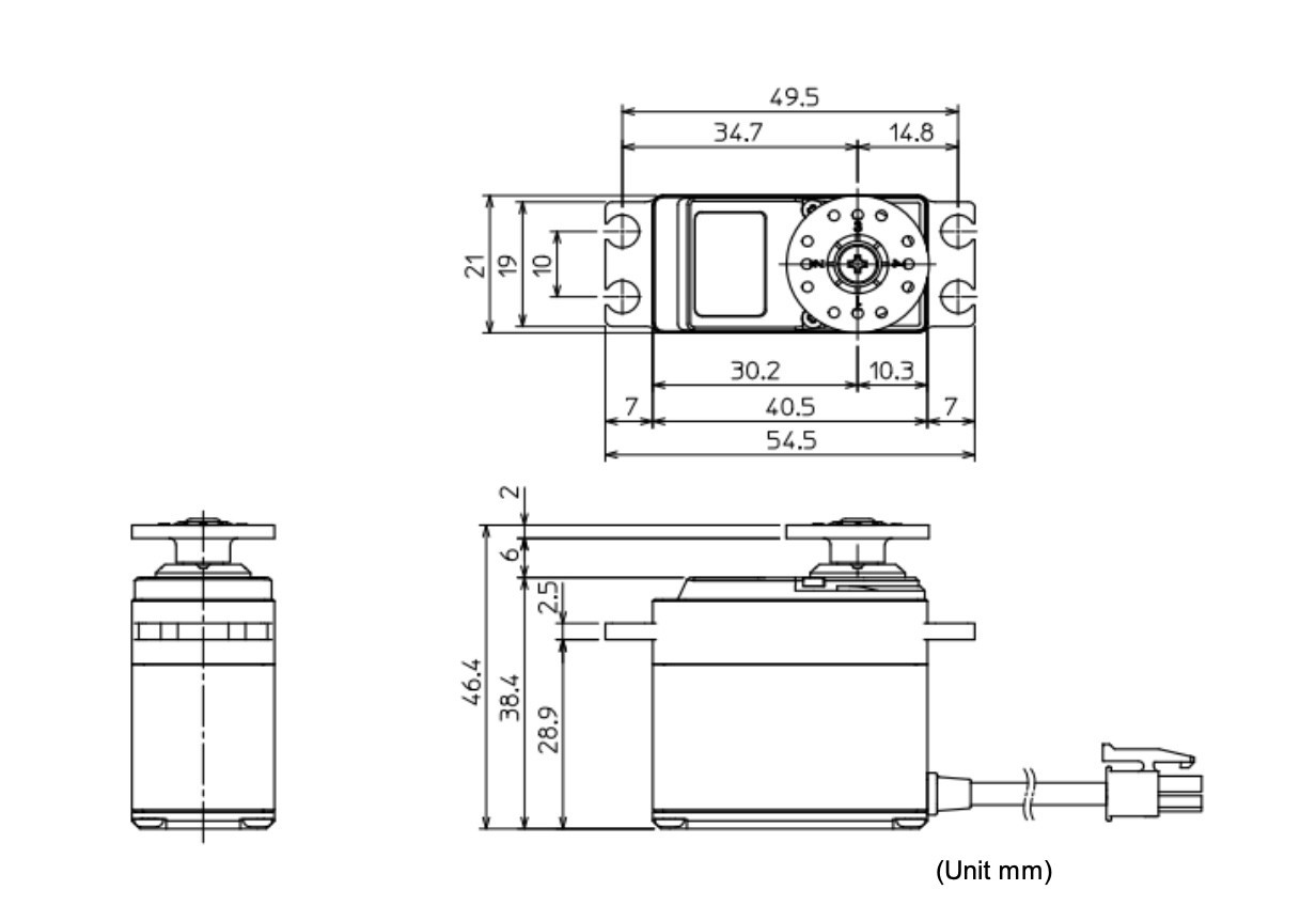 Futaba BLA1HH21 Brushless Digital Servo - 7.4V - 514oz - .11sec - IP64