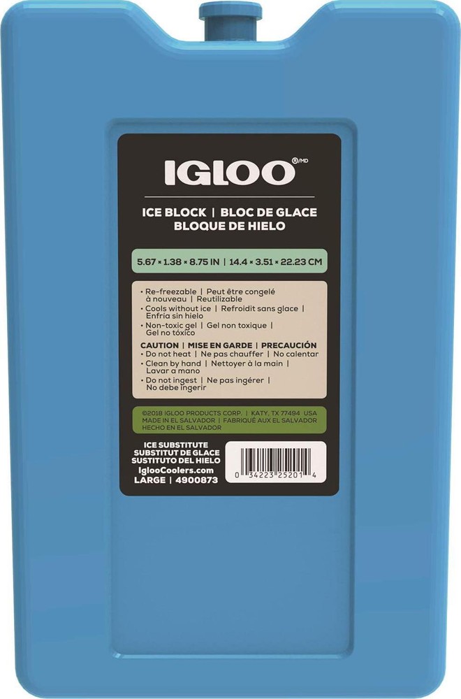 Igloo Ice Blocks, Reusable Ice Packs for Coolers, Long Lasting Cold Freezer Pack