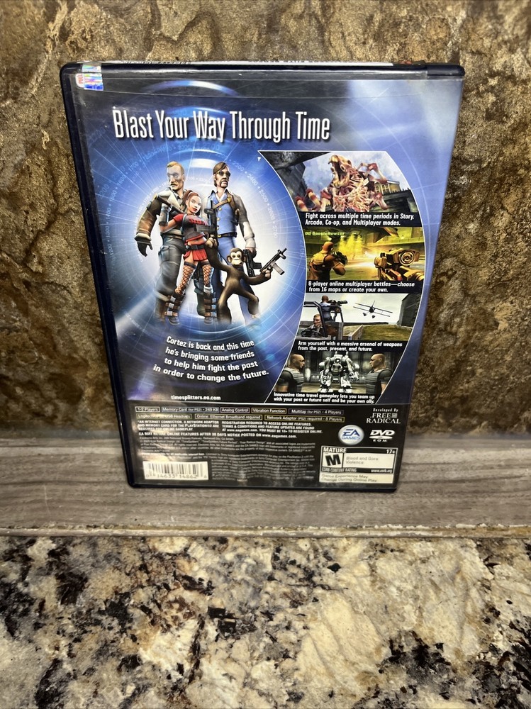 Case only for Time Splitters: Future Perfect on PlayStation 2 PS2 - No Game!