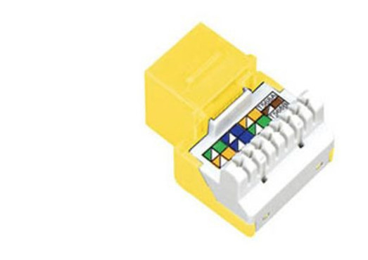 Allen Tel AT55-04 Cat 5e Jack Module Yellow