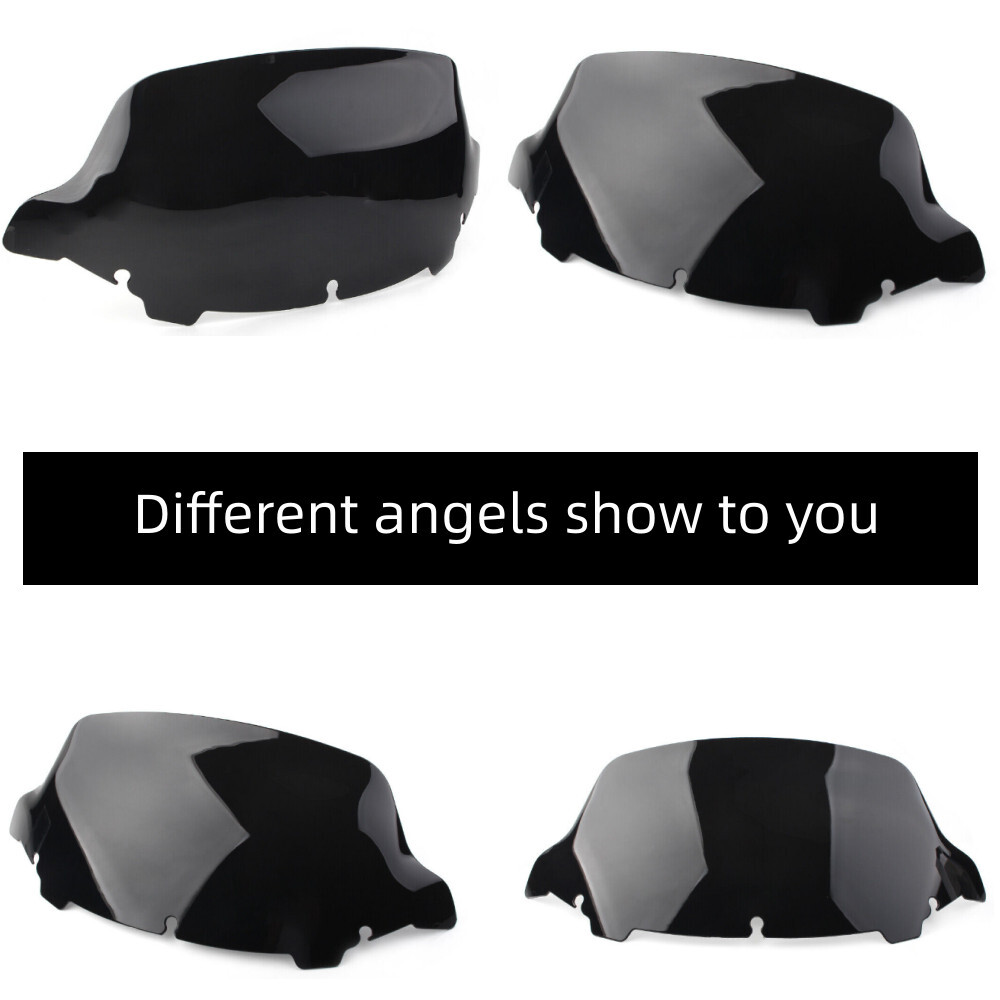Black 10.5'' Windshield Windscreen For Harley Electra Glide Ultra Limited 2014+