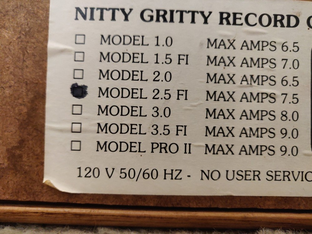 Nitty Gritty Model 2.5Fi Mk2 - Solid Oak Vinyl Record Cleaning System