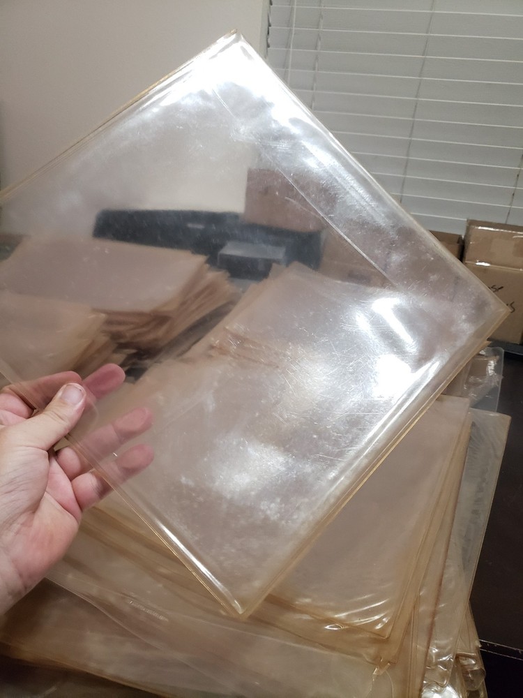 285 Dusty Dirty Laserdisc Sleeves Thick Protective Covers Outer Plastic