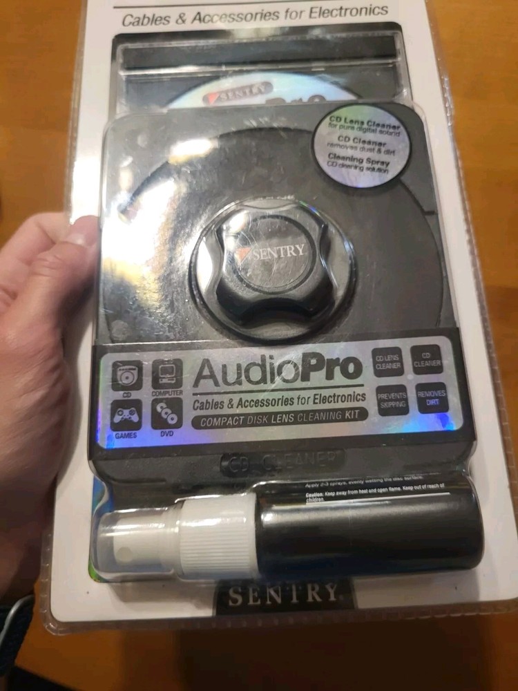 Sentry Audio Pro CD030 Compact Disk Disc Laser Lens Electronics Cleaning Kit