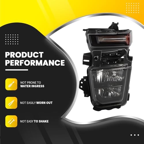 Headlight Assembly Halogen Compatible with 2020-2023 Silverado 2500HD Left
