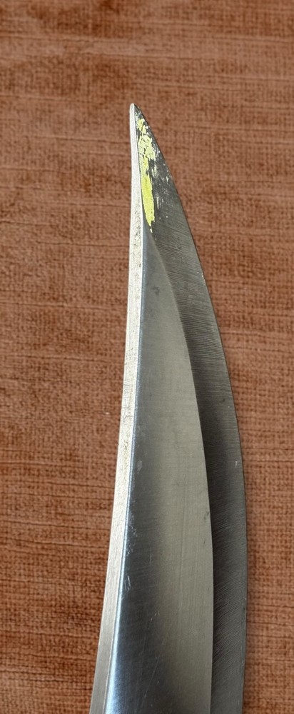 UNBRANDED Stainless Bear Face Design Fixed Blade Brass Eagle Pommel Knife