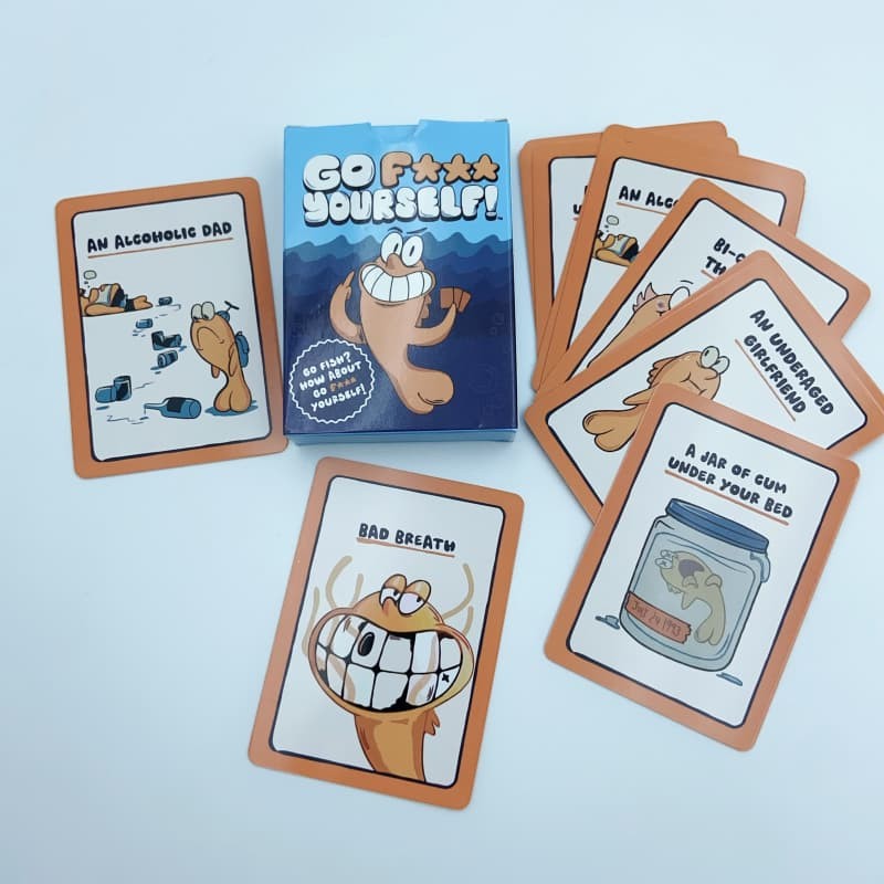 Go F**K Yourself Card Game, Adult Go Fish with Hilarious Humor