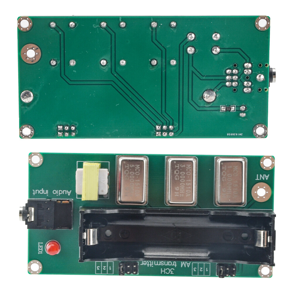3-Channel AM Transmitter 1MHz 3MHz 5MHz Finished Board + Antenna+Audio Cable New