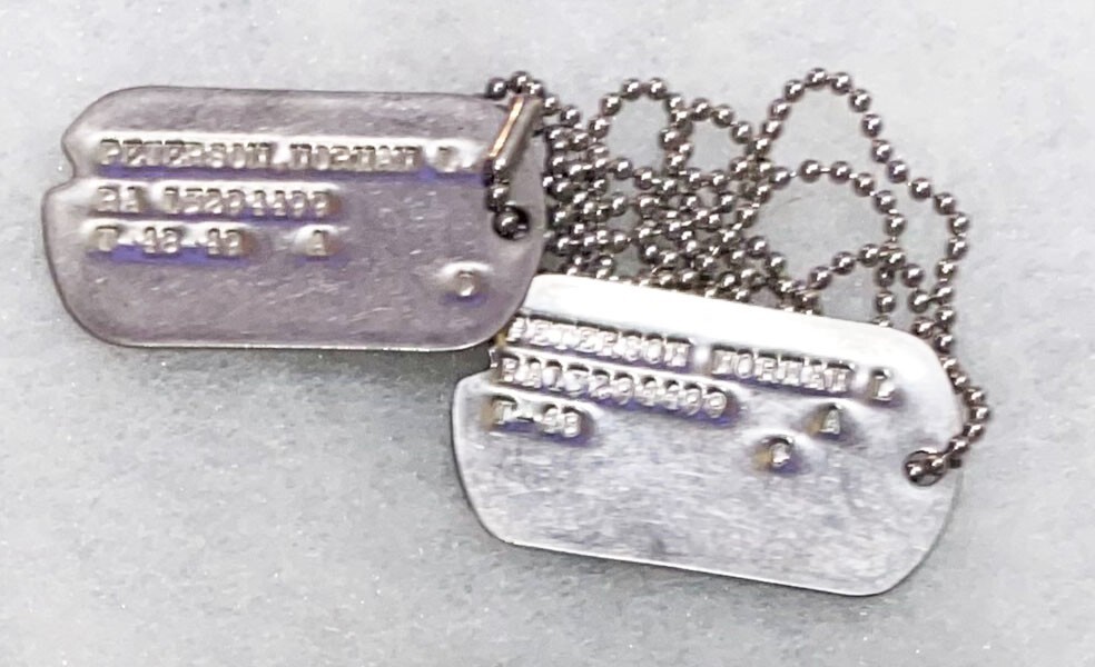 Norman Peterson T-48 Dog Tag Set