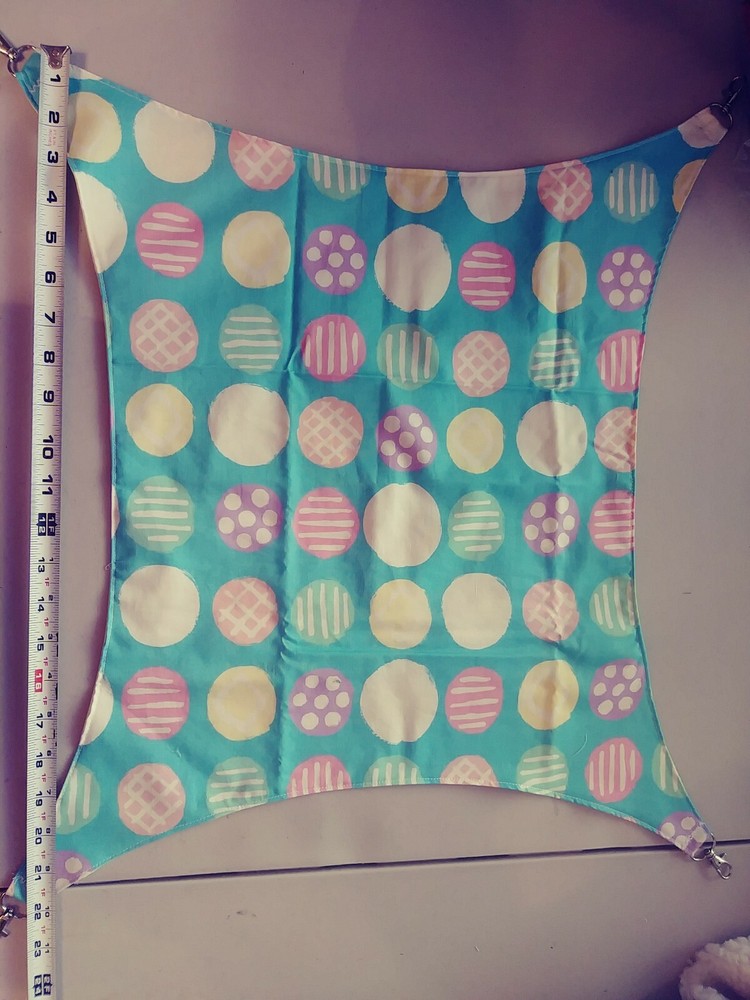 Ferret Large Hammock - Colorful Easter Dots Pattern - 15" x 17"