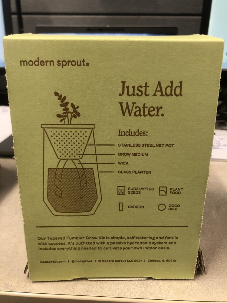 Modern Sprout Eucalyptus Hydro Grow Kit New X7
