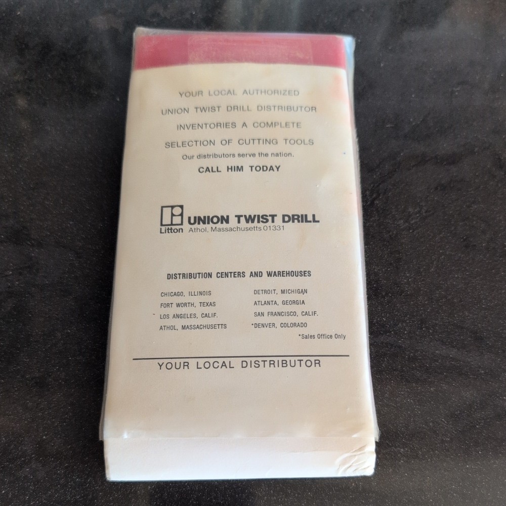Four Guides - Union Twist Drill Pocket Catalog Library