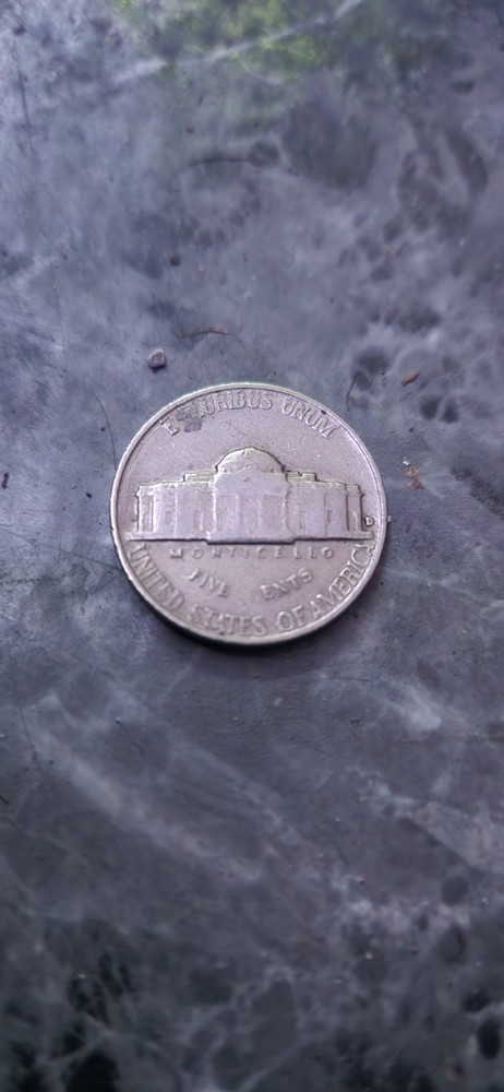 1961 Error Nickel "5 ENTS" Broken Die Missing Letters (FIVE ENTS) No "C" ERROR