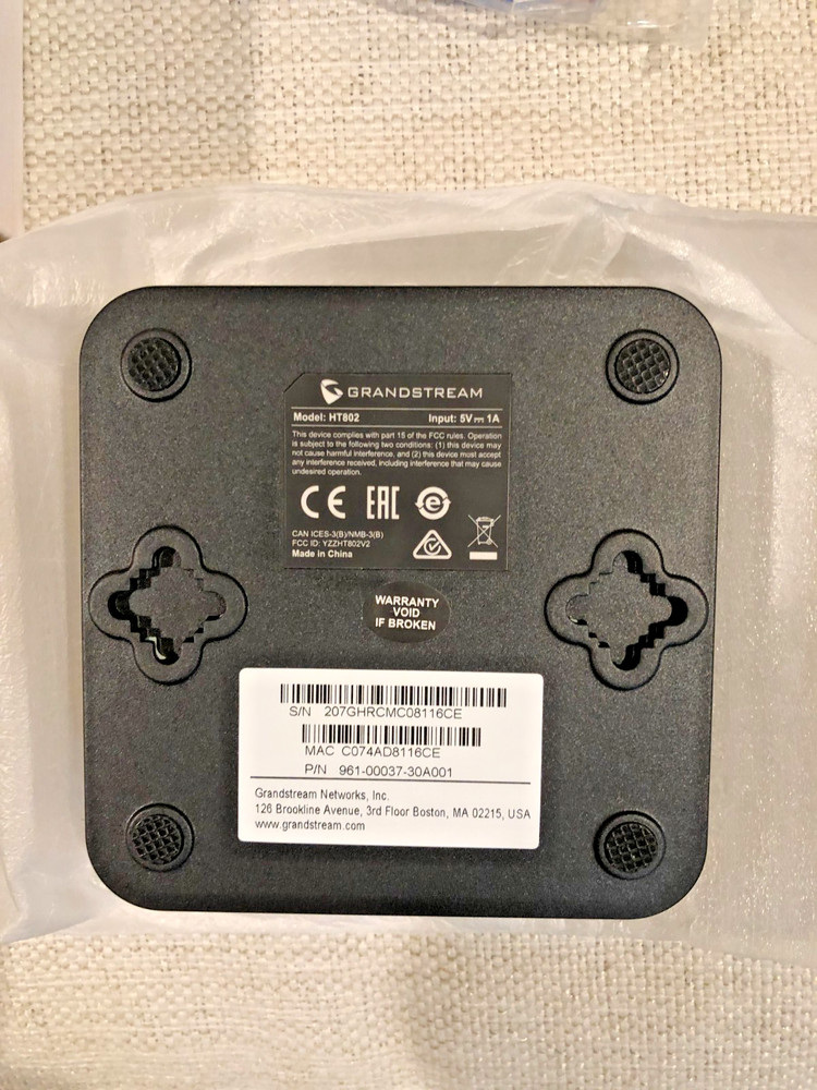 Grandstream HT802 VOIP device adaptor