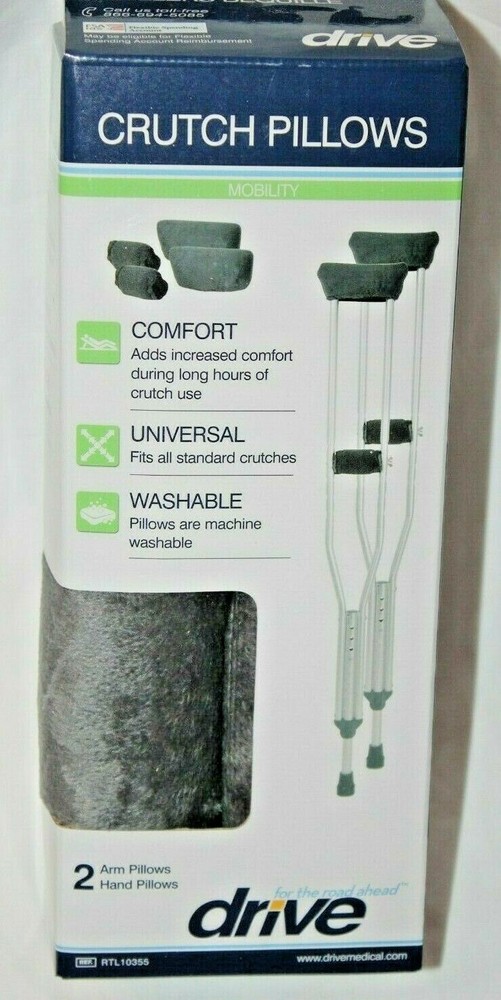Drive Crutch Pillows Accessory Kit - Gray