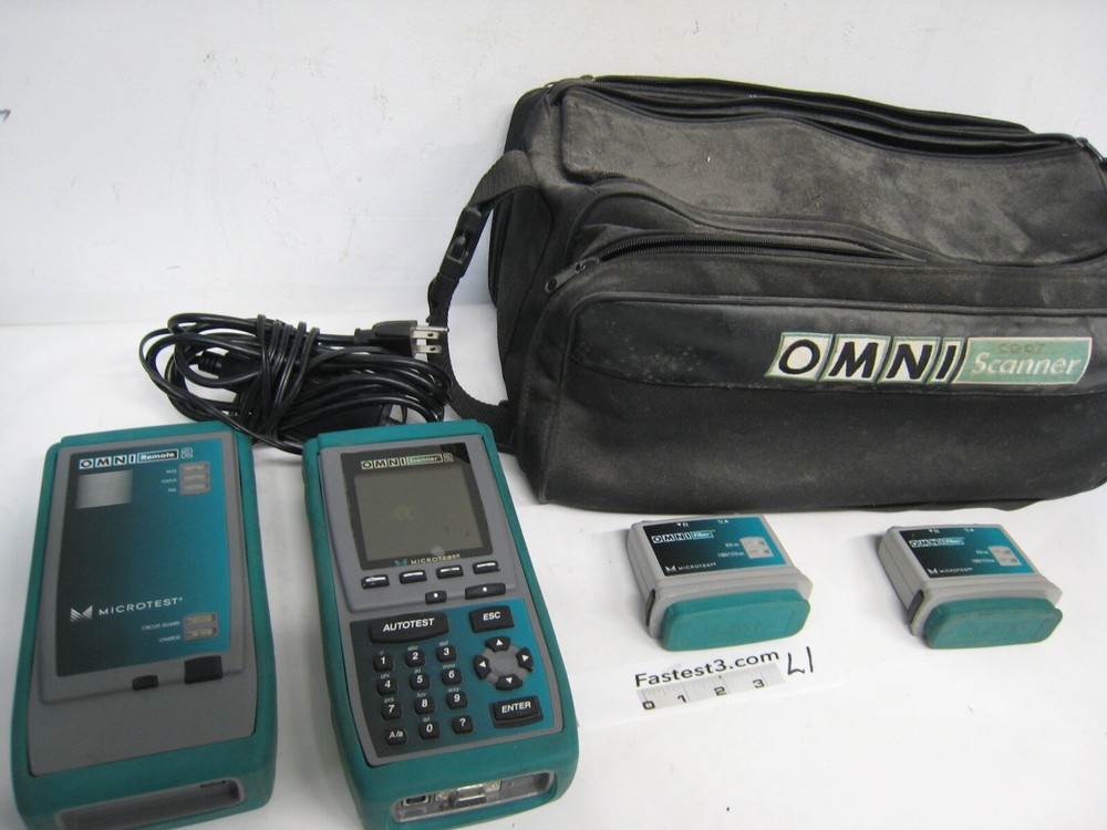 Fluke Networks Microtest OMNIScanner Cat6 Cat5e Digital Cable Analyzer