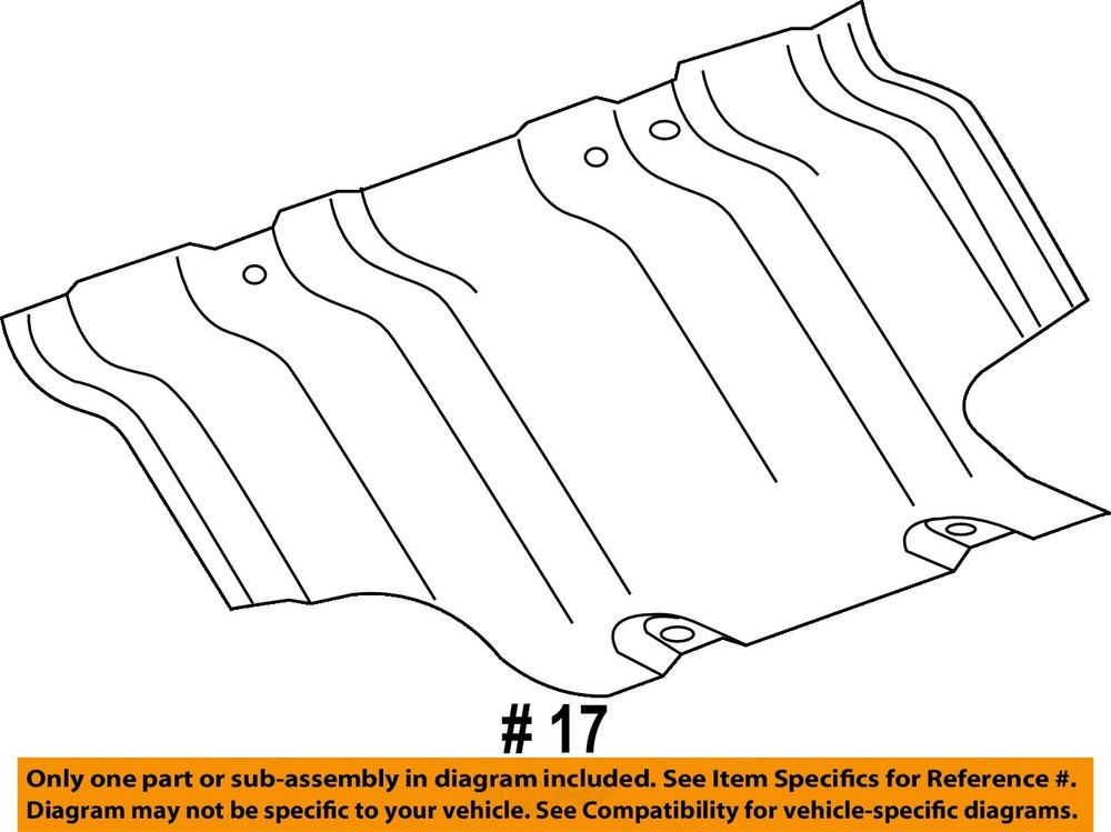 GM OEM 11-19 Sierra 2500 HD Frame Frame Components-Splash Shield 84061009