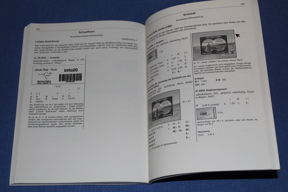 Michel German Modern Private Postal Stamp Catalogue Vol 2 2006 BlueLakeStamps