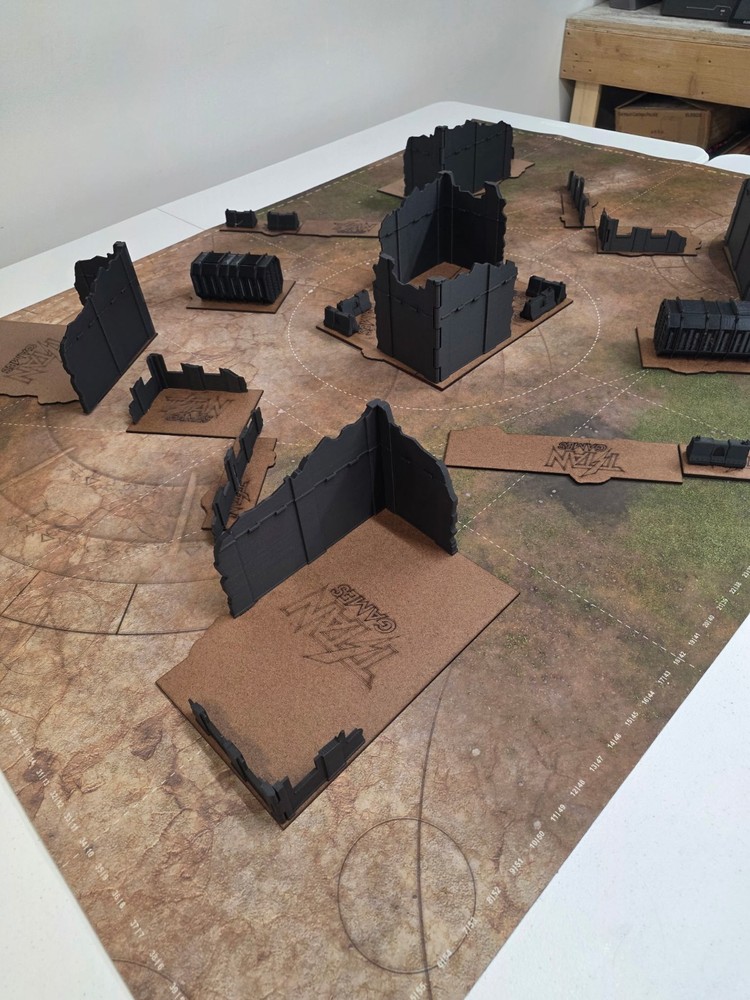 COMBO Measuring Tools + Terrain Footprints Warhammer 40k 11th Edition FULL TABLE