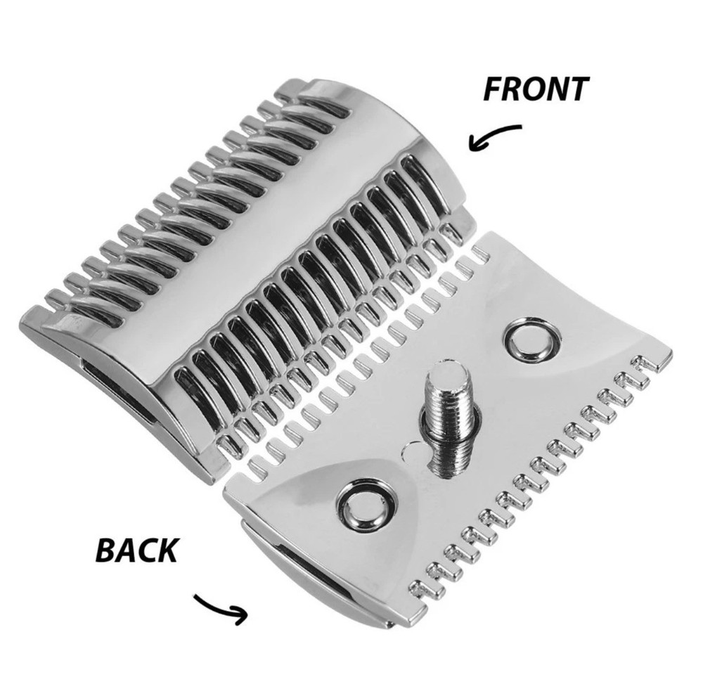 Razorock SLOC Safety Razor Replacement Head Chrome Open Comb
