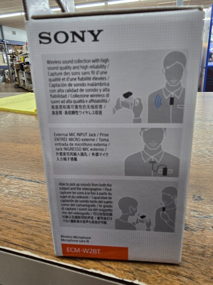 SONY ECM-W2BT Digital Camera Mount Bluetooth Wireless Microphone Test Completed