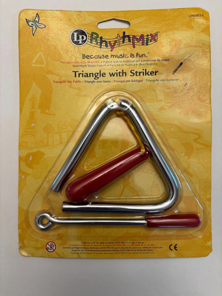 Lp RhythMix Triangle with Striker musical playing triangle for kids