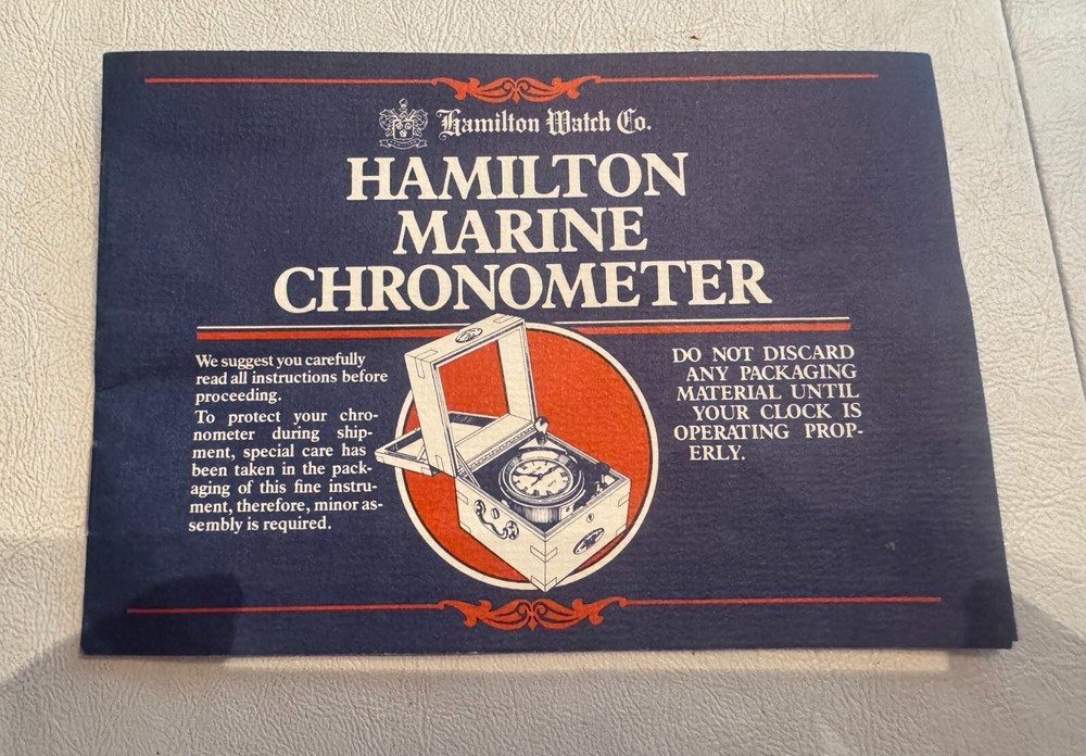 HAMILTON MARINE CHRONOMETER MODEL 21