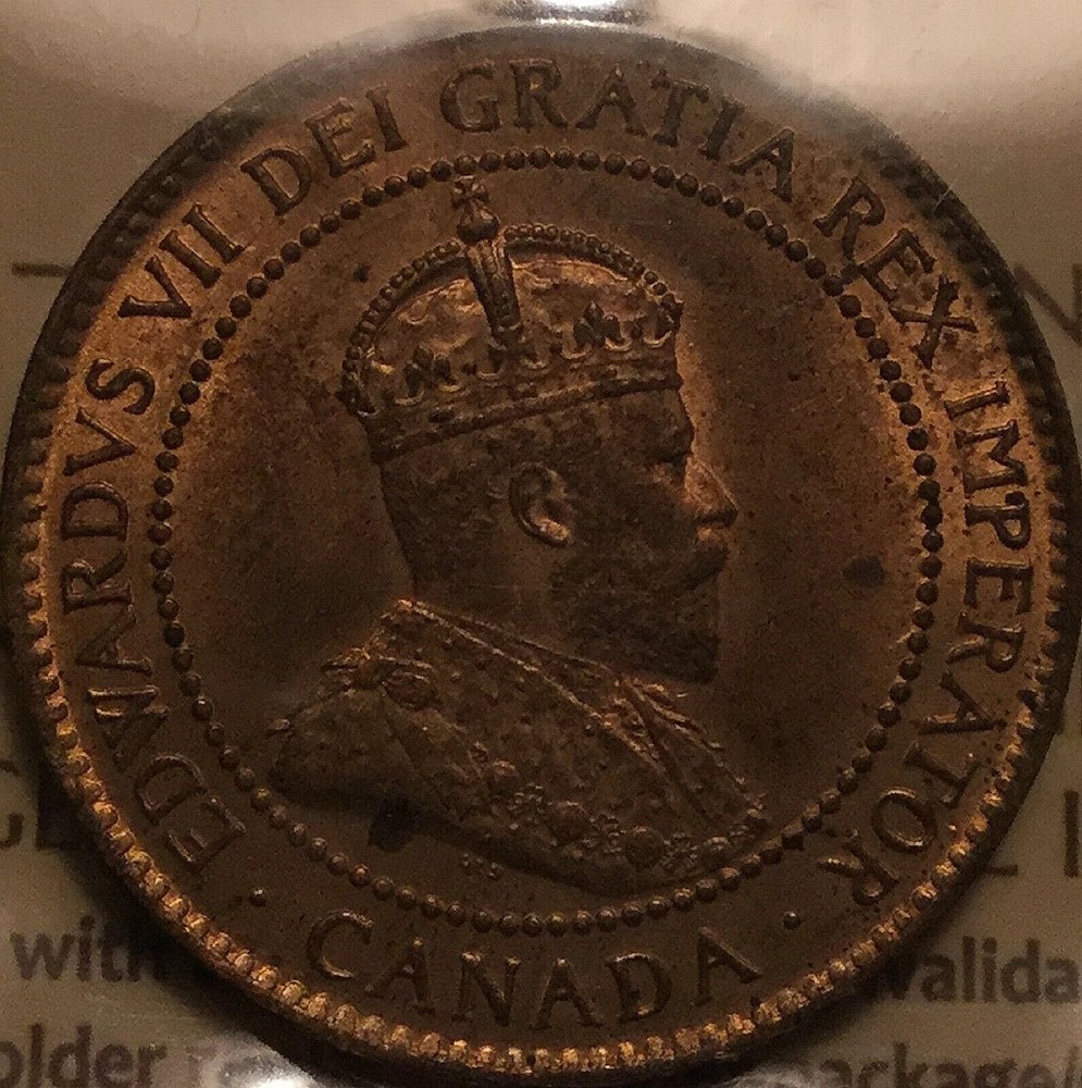CANADA 1902 CENT MINT STATE 63