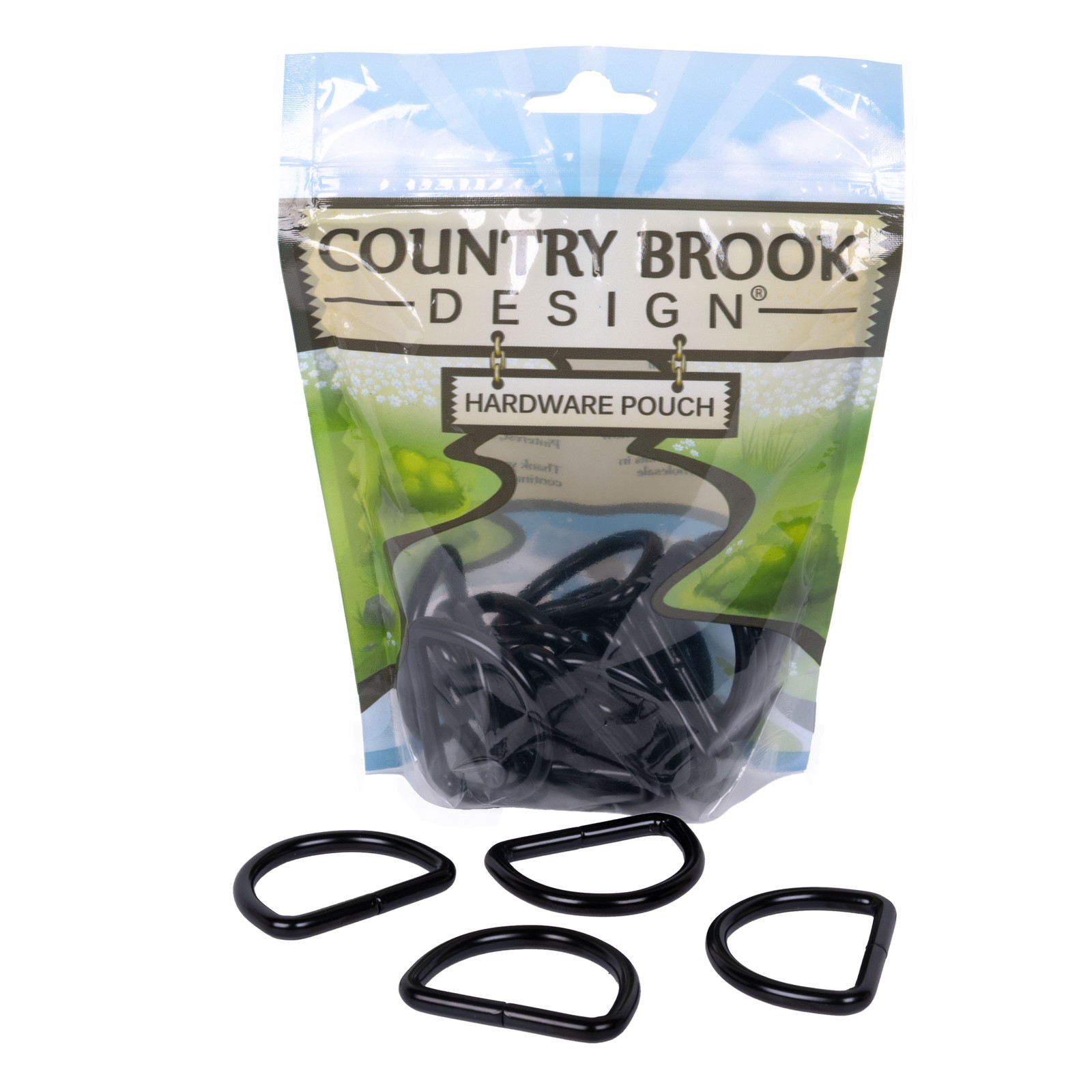 Country Brook Design® 1 1/2 Inch Black Heavy Welded D-Rings, 10 Pack