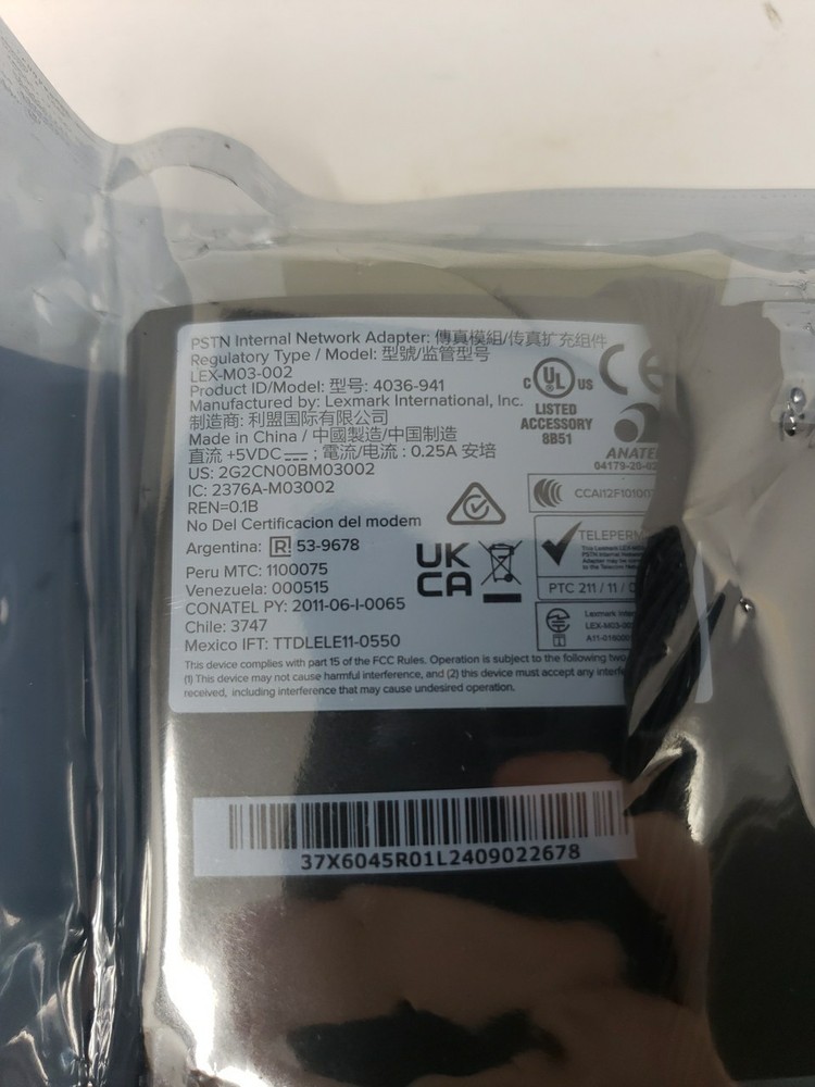 Lexmark 4036-941 PSTN Internal Network Adapter