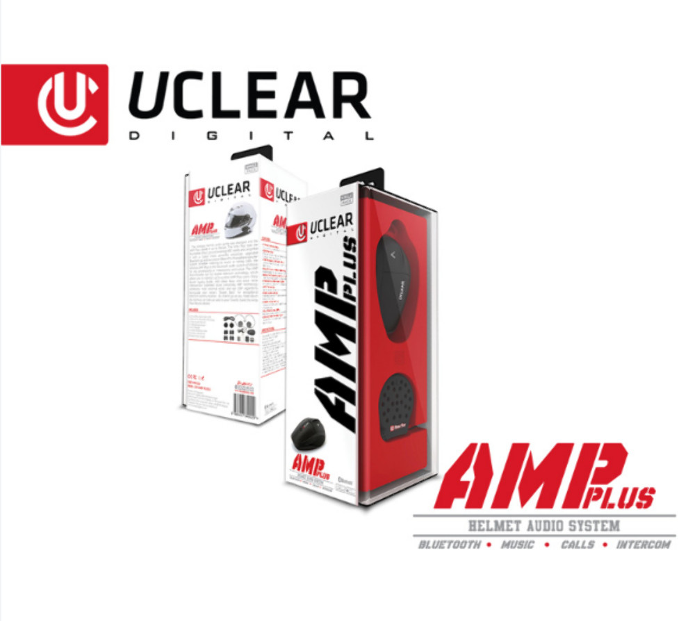 UCLEAR AMP Plus Bluetooth Helmet Audio System Dual Kit 161229