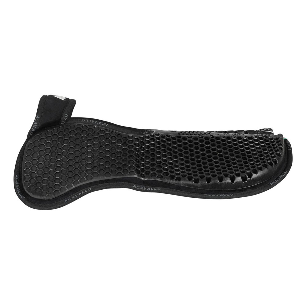 ACAVALLO Memory Foam Withers Free Shape Black Hexagonal Gel Half Pad, Back Riser