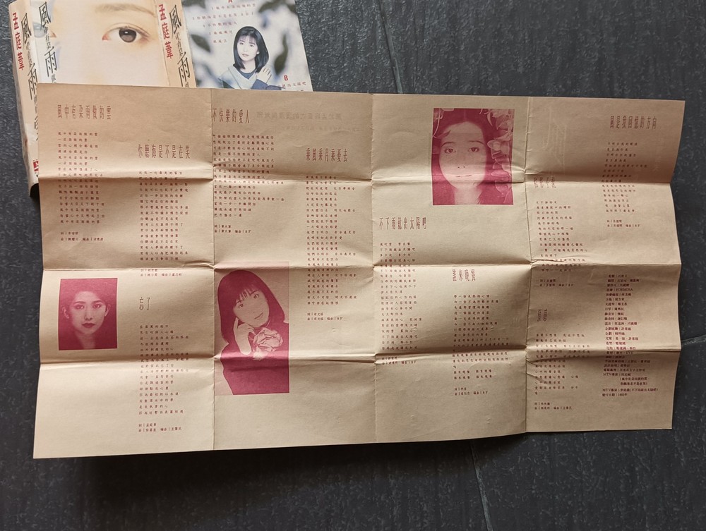 B- 孟庭苇 =风中有朵雨做的云= 马来西亚版 磁带 Malaysia Cassette