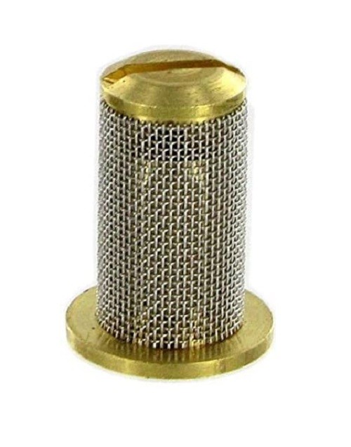Teejet Brass Check Valve Tip Strainer w/ SS 100 Mesh Screen Opens @ 10 PSI