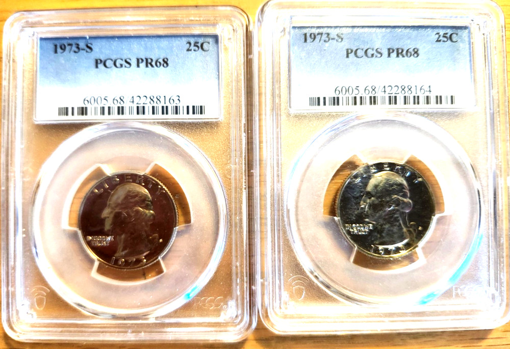 1973 S PCGS PR68 WASHINGTON QUARTERS