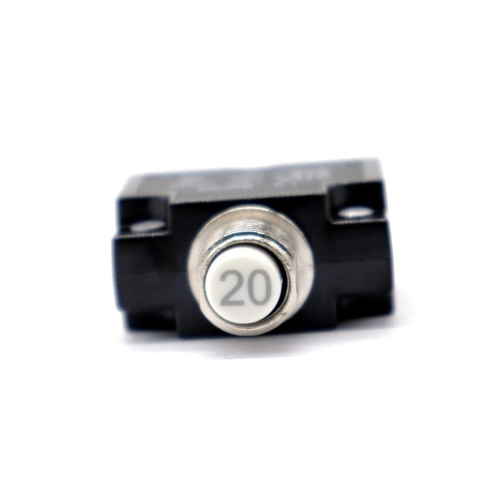 50V DC 2 Push Button Circuit Breaker Resettable Overload