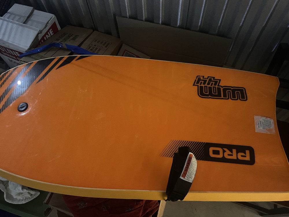 wavemaster hard slick bodyboard orange 44 inch 