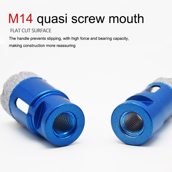 M14 Brazed Diamond Drill Set Ceramic Tile Stone Drilling Angle Grinding Machine