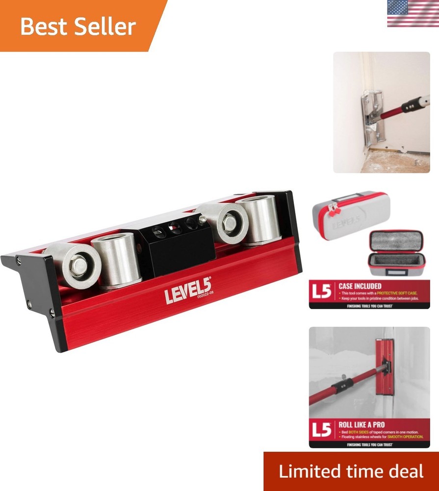 Pro-Grade Drywall Corner Roller - Impact-Resistant Taping Tool with Precision